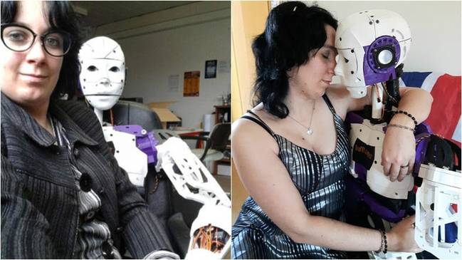女子欲嫁给3D打印机器人 获家人朋友祝福(图)