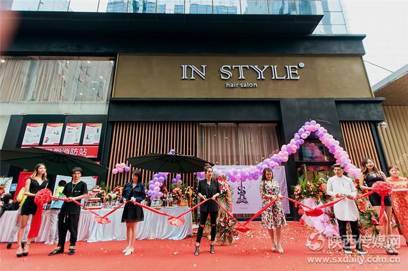 “小杰伦”华修凯现场助阵IN STYLE造型西安店开业典礼