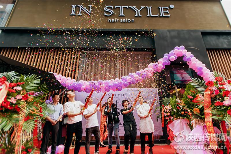 “小杰伦”华修凯现场助阵IN STYLE造型西安店开业典礼