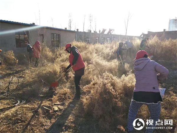 榆阳区望湖路社区开展环境卫生整治志愿活动