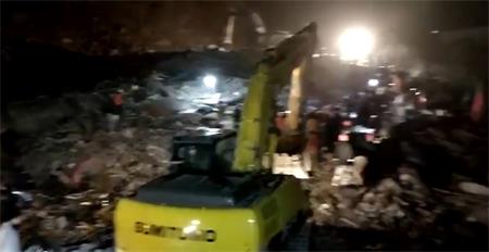 泸州叙永县分水镇发生山体滑坡 多人被困