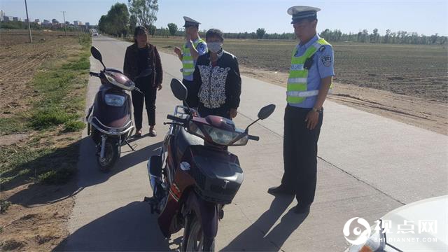 神木市大保当交警中队严查“五类车”违法行为