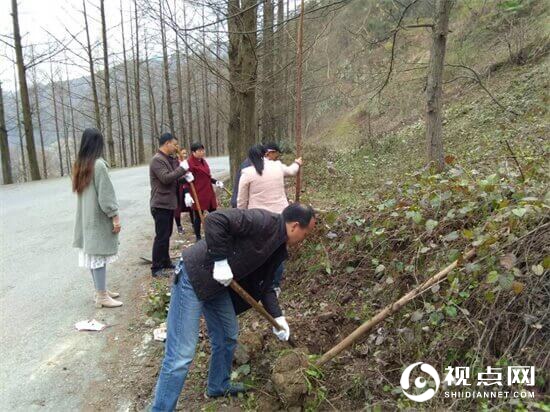 汉中市西乡县堰口镇坚持全民植树播绿不间断