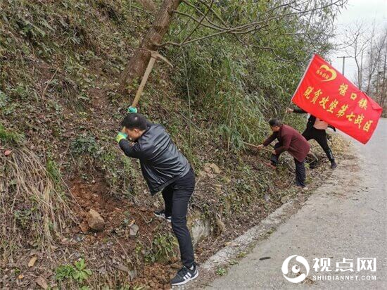 汉中市西乡县堰口镇坚持全民植树播绿不间断