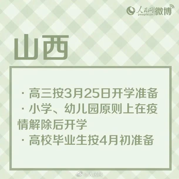 多地开学时间公布！<a href=https://www.shidiannet.com/zt/shaanxi/ target=_blank class=infotextkey>陕西</a>高三3月30日初三4月7日开学