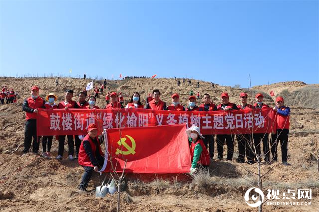 榆阳区鼓楼街道义务植树共建绿色和谐家园