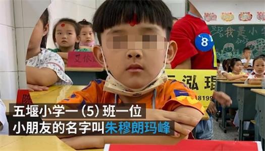 妈妈回应小学生取名朱穆朗玛峰 开了个玩笑改不了了