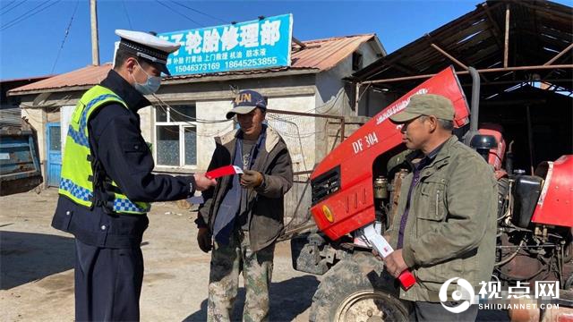 绥芬河市公安局交警大队大力开展“美丽乡村行”交通安全巡回宣讲活动