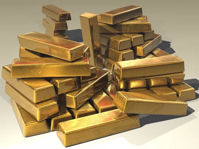 金条与贵金属示意