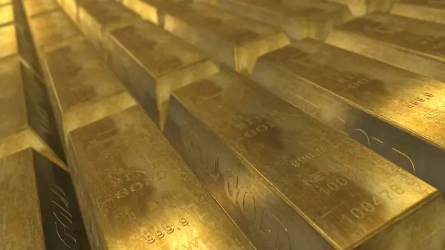 资料图:黄金金条